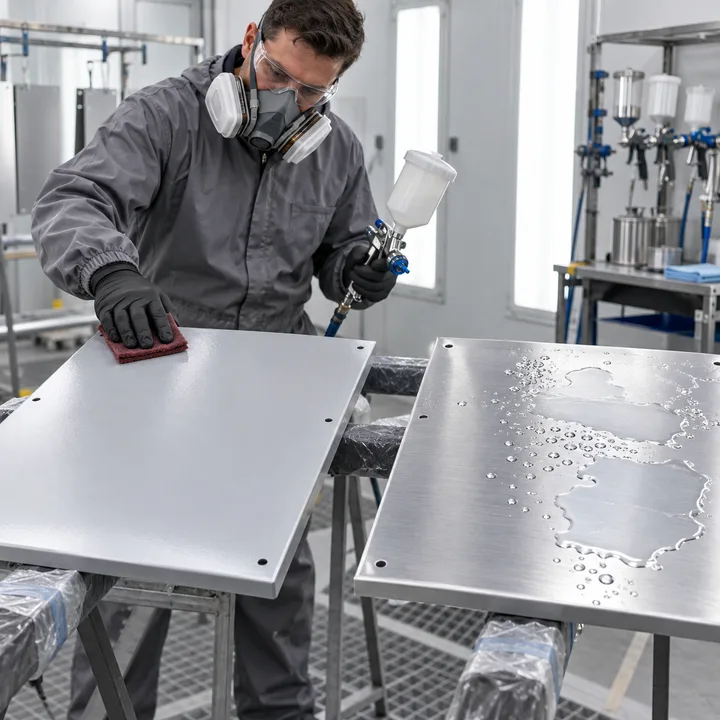 Ilustracja poradnika: Jak lakierować aluminium?